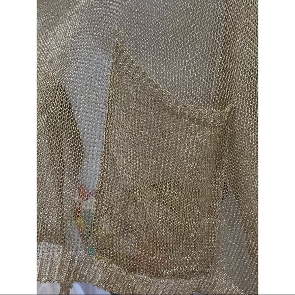Gold Mesh Blouse - Picture 5 of 5